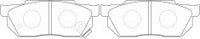 ผ้าเบรค NIBK, A-111K, PN8263, AKEBONO (018780)