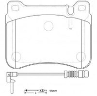 ผ้าเบรค NIBK DB2235 PN0037W BENDIX AUS (017893)