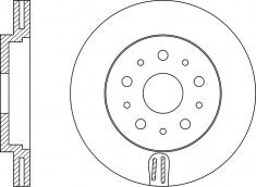Rotor Disc, NIBK, 30636074, RN1182V, VOLVO (019152)