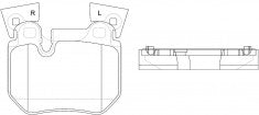ผ้าเบรค NIBK DB2196 PN0569 BENDIX AUS (009847)