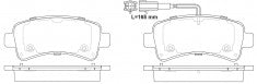 ผ้าเบรค NIBK, 16 124 340 80, PN0708W, CITROEN (017017)