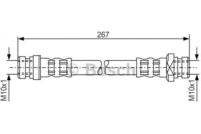 สายเบรค BOSCH 58737-22000, 1 987 435 065, HYUNDAI (020818)