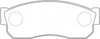NIBK Brake Pad Ceramic, D1018, A-107K, PN2080, for Nissan Frontier