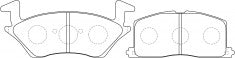 NIBK, Brake Pad, A-330K, PN1256, AKEBONO