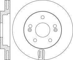 จานโรเตอร์, NIBK, 51712-G4000, RN2114V, HYUNDAI (017555)