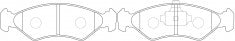 ผ้าเบรค NIBK DB1373 PN5106 BENDIX AUS (017288)
