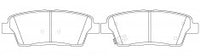 NIBK, Brake Pad, D1551-8761, PN0649, FMSI