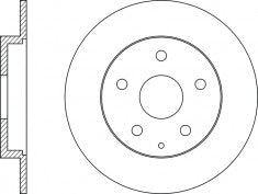 Rotor Disc, NIBK, BN-0441, RN1517, AKEBONO (018014)