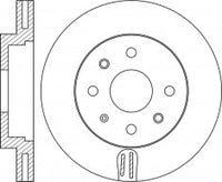 จานโรเตอร์, NIBK, 96286933, RN2098V, DAEWOO (017049)