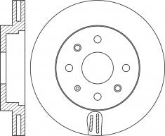 Rotor Disc, NIBK, 96286933, RN2098V, DAEWOO (017049)