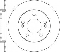 Rotor Disc, NIBK, 58411-G4300, RN2115, HYUNDAI (017507)
