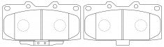ผ้าเบรค NIBK, A-430WK, PN7463, AKEBONO (018432)