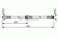 Brake Hose, BOSCH, MR955329, 1987 476 220, MITSUBISHI  (020857)