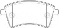NIBK, Brake Pad, A 415 421 06 10, PN0532, MERCEDES-BENZ