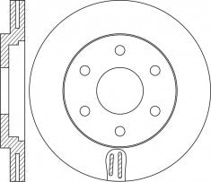 Rotor Disc, NIBK, 40206-7S000, RN1624V, NISSAN (018540)