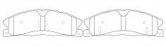 ผ้าเบรค NIBK, D1611, PN0623, BENDIX (017270)