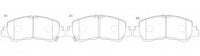 NIBK, Brake Pad, D2178-9423, PN3816, FMSI