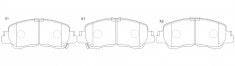 NIBK, Brake Pad, D2178-9423, PN3816, FMSI