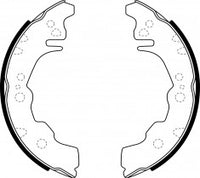 NIBK, Brake Shoes, NR-1095, FN2397, AKEBONO