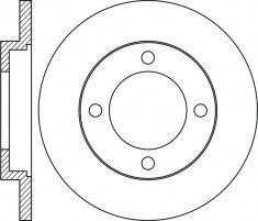 Rotor Disc, NIBK, 561286B, RN1808, BENDIX (018201)