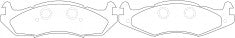ผ้าเบรค NIBK 83502200 PN0293 AMC JEEP (017396)
