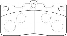 NIBK, Brake Pad, A-31K, PN1074, AKEBONO
