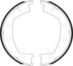 NIBK, Brake Shoes, LR001020, FN0708, LAND ROVER