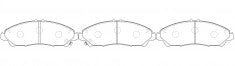 ผ้าเบรค NIBK, D1723-8396, PN0645, FMSI (016672)