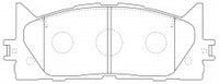 ผ้าเบรค NIBK AN-734K, PN1521, AKEBONO (017057)