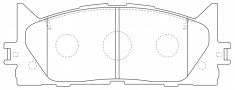 NIBK, Brake Pad, AN-734K, PN1521, AKEBONO