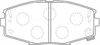 NIBK, Brake Pad, A-226WK, PN1141, AKEBONO