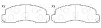 NIBK, Brake Pad, A-118K, PN1388, AKEBONO