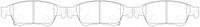 NIBK, Brake Pad, D1287, PN0388, FMSI