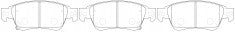NIBK, Brake Pad, D1287, PN0388, FMSI
