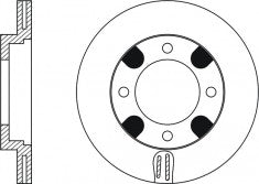 Rotor Disc, NIBK, 561521B, RN1027V, BENDIX (017399)