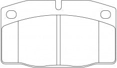 NIBK, Brake Pad, 1605586, PN0234, BEDFORD GM