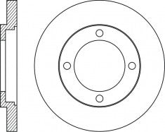 Rotor Disc, NIBK, 43512-BZ020, RN2025, TOYOTA (018854)