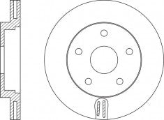 Rotor Disc, NIBK, 402063TA0A, RN1568V, NISSAN (018349)