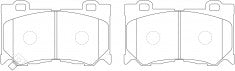 NIBK, Brake Pad, AN-749WK, PN0389, AKEBONO