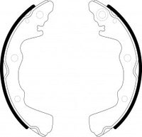 NIBK, Brake Shoes, 362015B, FN7724, BENDIX EUR