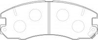 NIBK, Brake Pad, A-268WK, PN1184, AKEBONO