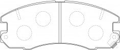 NIBK, Brake Pad, A-268WK, PN1184, AKEBONO