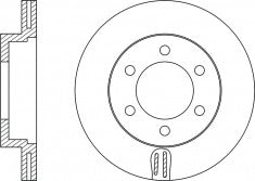 Rotor Disc, NIBK, 43512-60160, RN1220V, LEXUS (018802)