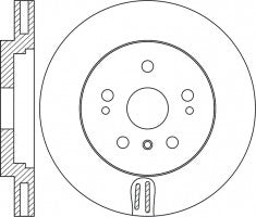 Rotor Disc, NIBK, A1644210512, RN1704V, MERCEDES-BENZ (018119)