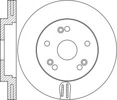Rotor Disc, NIBK, 51712-3N600, RN1711V, HYUNDAI (017461)