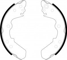 NIBK, Brake Shoes, NN-4027, FN4452, AKEBONO