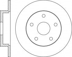 Rotor Disc, NIBK, 1 683 383, RN1675, FORD (017221)