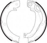 ผ้าเบรก NIBK, 04495-0F010, FN2405, TOYOTA (018954)