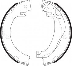 NIBK, Brake Shoes, 04495-0F010, FN2405, TOYOTA