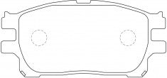 ผ้าเบรค NIBK DB1861 PN1784 BENDIX AUS (019002)